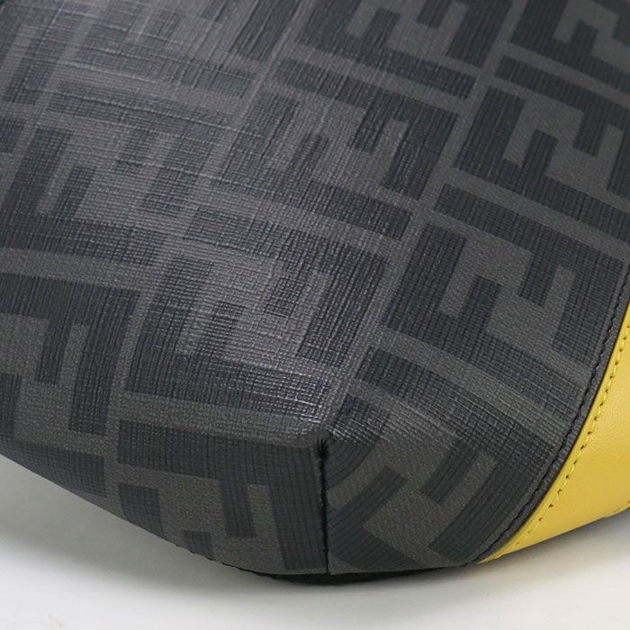 Fendi Belt Bag Diagonal 7va434 Body Bag PVC Leather Men's