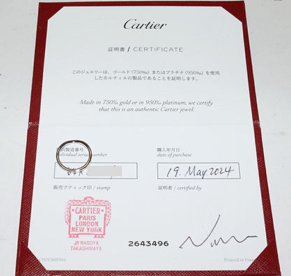 Cartier Ring Pt950 Ballerina Wedding Ring Width 2mm (008in) B40928