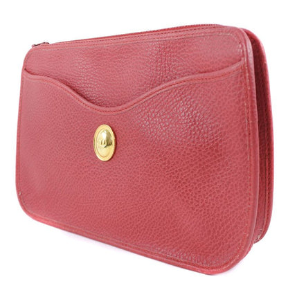 Dior Leather Red Ladies Clutch Bag