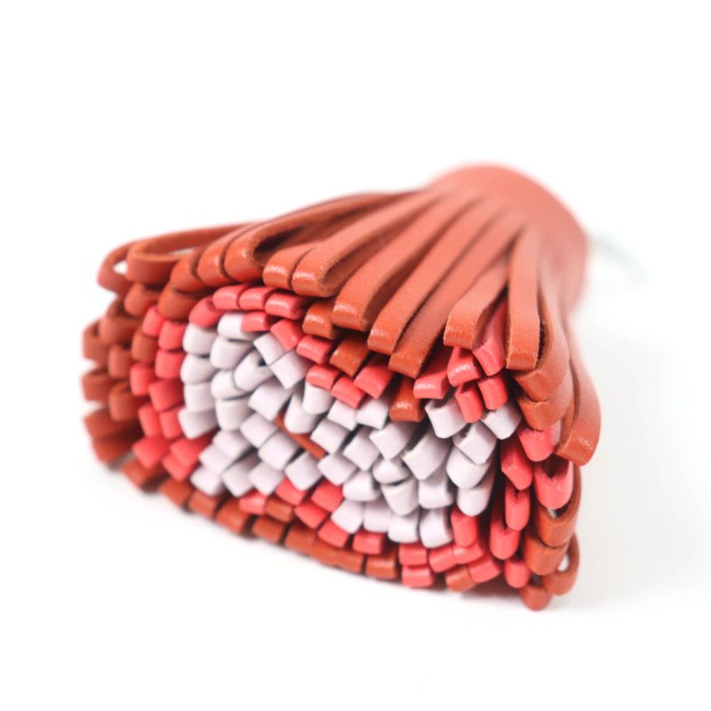 Hermes Carmen Carnelian Rose Texas Grisine Agnomiro Key Holder Bag Charm U