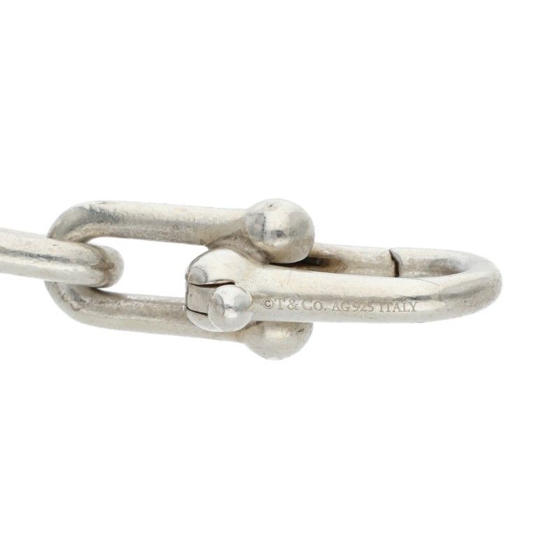 Tiffany & Co Hardwear Hardware Graduated Link Silver Necklace Men's 18inch