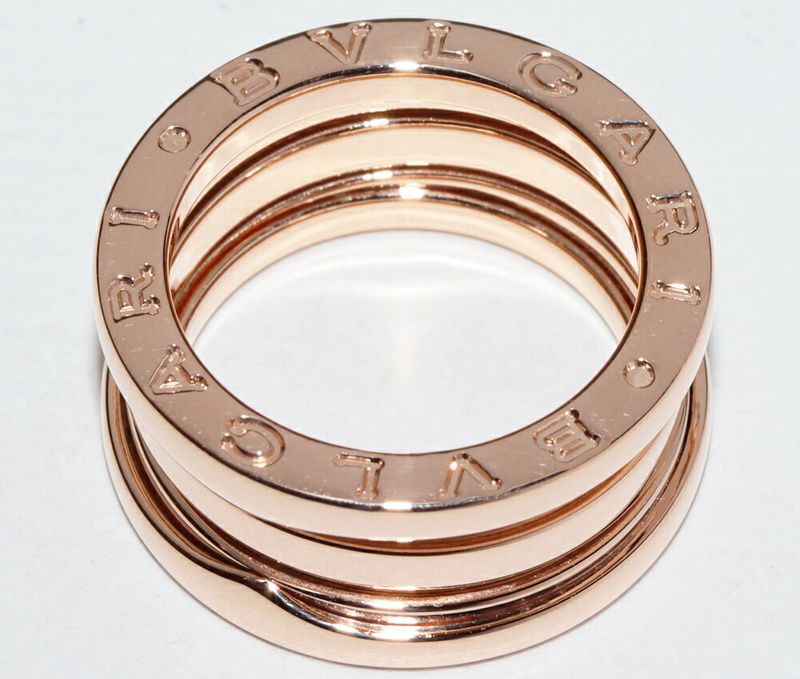 Bulgari Ring 18K Pink Gold Bzero1 Ring S