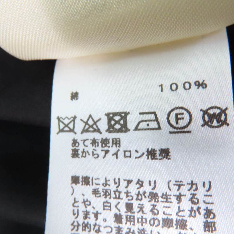 Hermes 2023 3h0633dv 100% Cotton Serie Buttons Shirt Dress With Belt Black 40