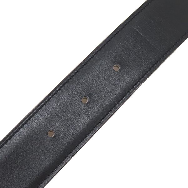 Hermes Belt Horse Buckle #90 Box Calf Vogue River Black and Gold #90 Gold