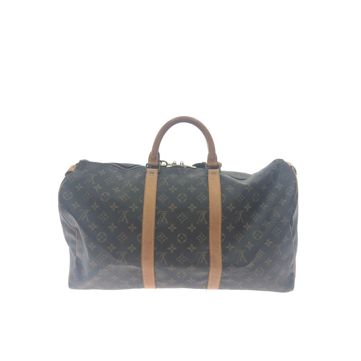 Louis Vuitton Unisex Boston Bag Monogram Keepall 50 Key Miss Ing M41426 Brown