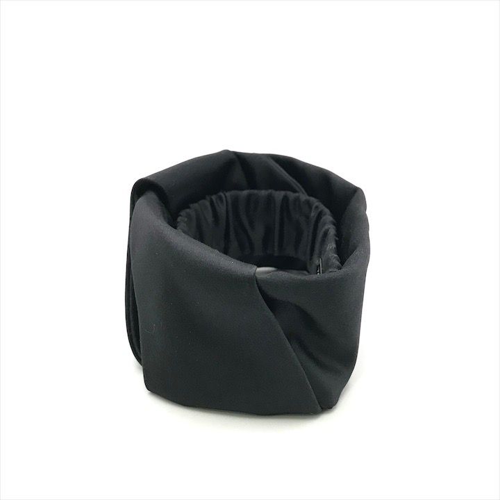 Prada Satin Scrunchie Hair Tie Black