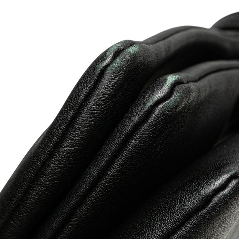 Celine Trio Large Crossbody Shoulder Bag Black Gold Hardware Leather Women's