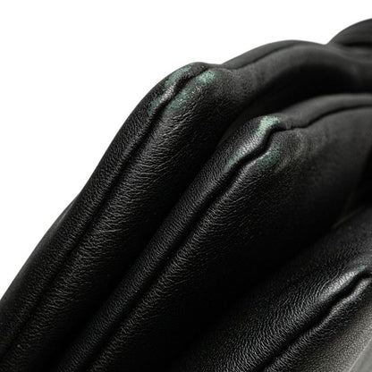 Celine Trio Large Crossbody Shoulder Bag Black Gold Hardware Leather Women's