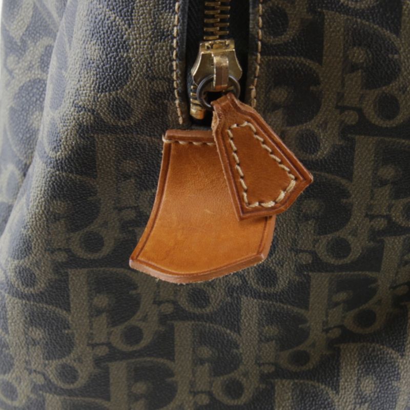 Christian Dior Trotter Boston Bag Monogram Canvas Ladies