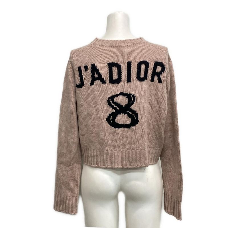 Dior/christian Dior Long Sleeve Sweater Size I 42 Women's 914s60tm013 Pink