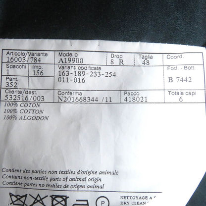 Hermes Cotton Single Ancon Jacket Tailored Jacket Bleather Green 48 Made In