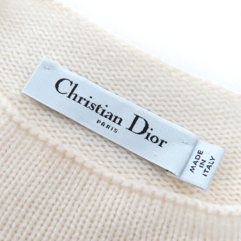 Christian DIOR 24AW 414s94am064 97% Cashmere Star Signature Logo Bottle Neck