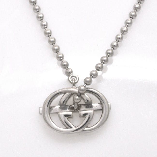 Gucci Ball Chain Necklace in Silver with Star Ring