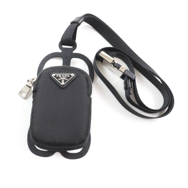Prada 1zt016 Renylon With Triangle Logo Plate Renylon Smartphone Case Shoulder