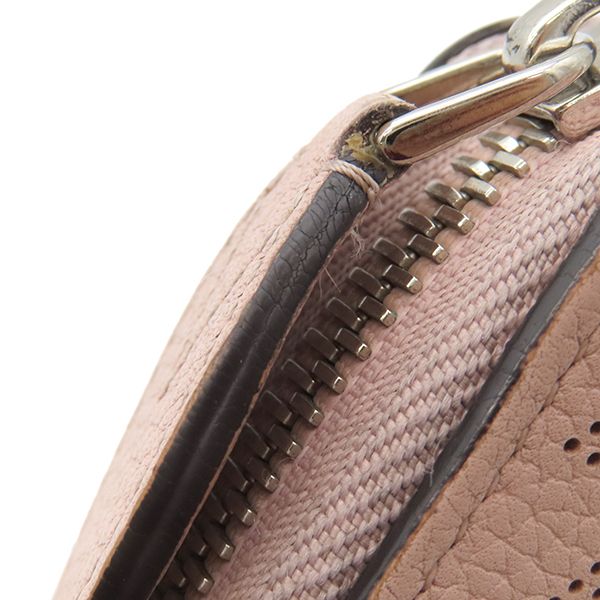 Louis Vuitton Long Wallet Zippy Wallet Monogram Mahina Rose Jasmine Silver