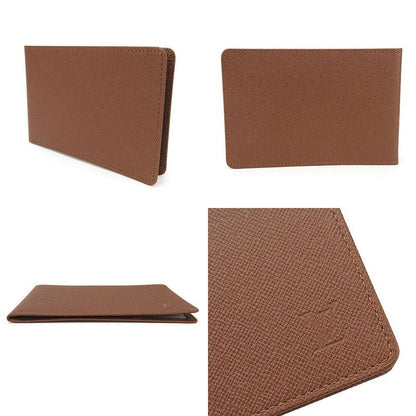 Louis Vuitton Pass Case Certificate Accessories LV Logo Small Leather Ladies