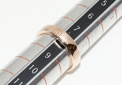 Cartier Ring 18K Pink Gold Happy Birthday Ring SM Logo Cartier Wedding Ring