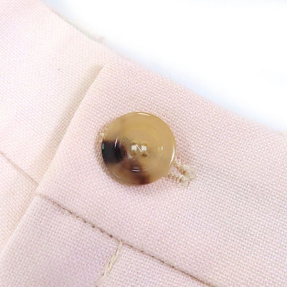 Gucci 22AW 675606 Bermuda Pants Mohair Wool Hem Belt Design Shorts Pink Beige