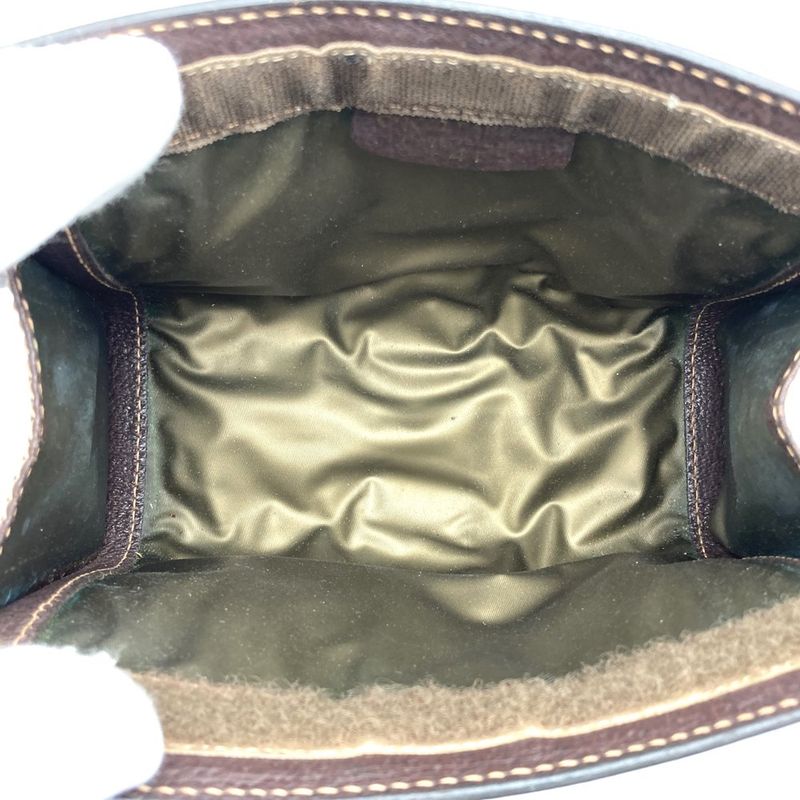 Gucci Parfum Sherry Line Pouch PVC Brown Women's Fashion Accessories