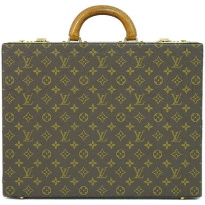 Authentic Louis Vuitton LV Crusher Monogram Attache Case Handbag Brown M53124