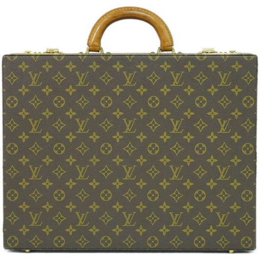 Authentic Louis Vuitton LV Crusher Monogram Attache Case Handbag Brown M53124