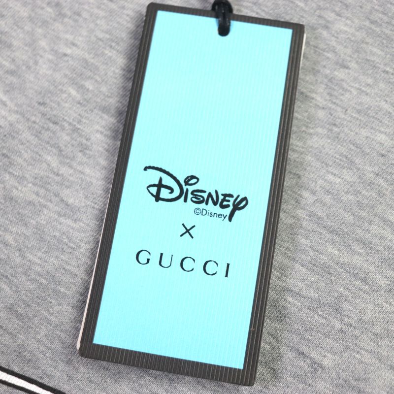 Gucci 548334 Flash Donald Duck Cotton Crew Neck Short Sleeve T-shirt Gray XXL