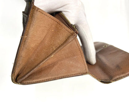 Louis Vuitton Monogram Pochette Portmonnais Cles Di Long Wallet M61725 Brown