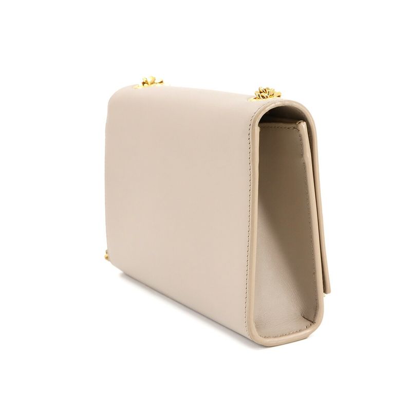 Saint Laurent Kate Small Chain Shoulder Bag Leather Beige 474366 90295375