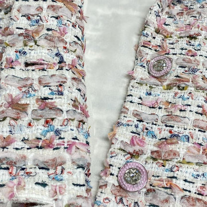 Chanel Jacket Size 34 S Women - P74009 White X Pink X Multi Long Sleeves /