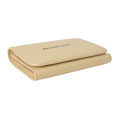 Balenciaga Trifold Wallet Cache Beige