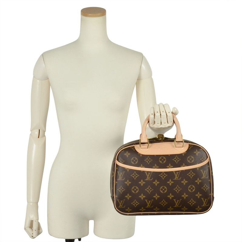 Louis Vuitton Trouville Handbag Monogram Canvas M42228 Ba0054