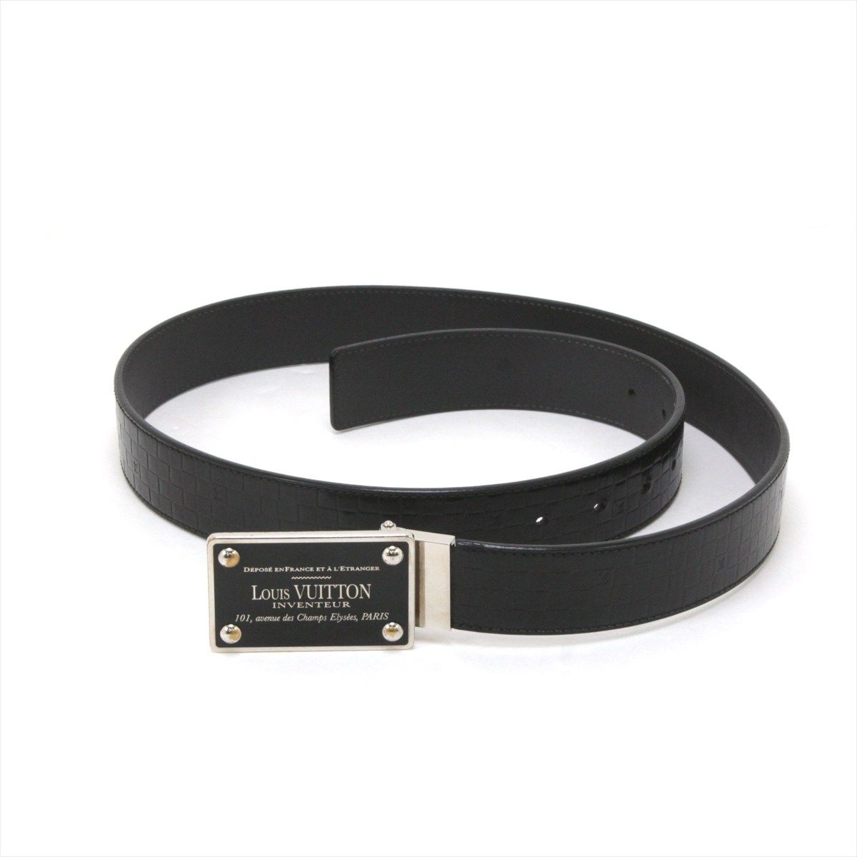 Louis Vuitton Saint Cher Aventour Belt 90-105cm (41.34in) Black