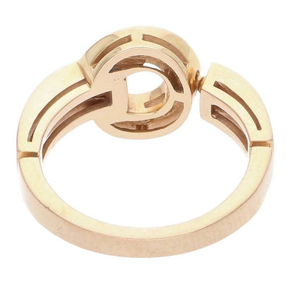 Bulgari 18K Pink Gold Pink Gold Pavé Diamond Ring Ladies No 10