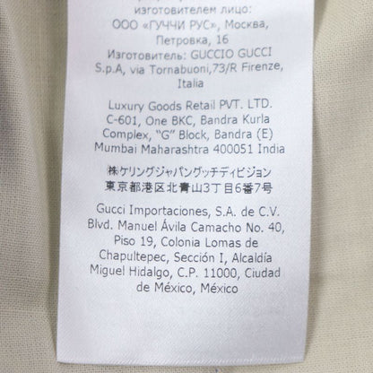 Gucci 22AW 672698 100% Cotton Button Fly Half Pants Aloha Shorts Blue 46 Made