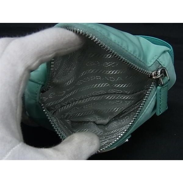 Prada Tessuto Nylon Arm Pouch Multi Case Mint Green — view 3