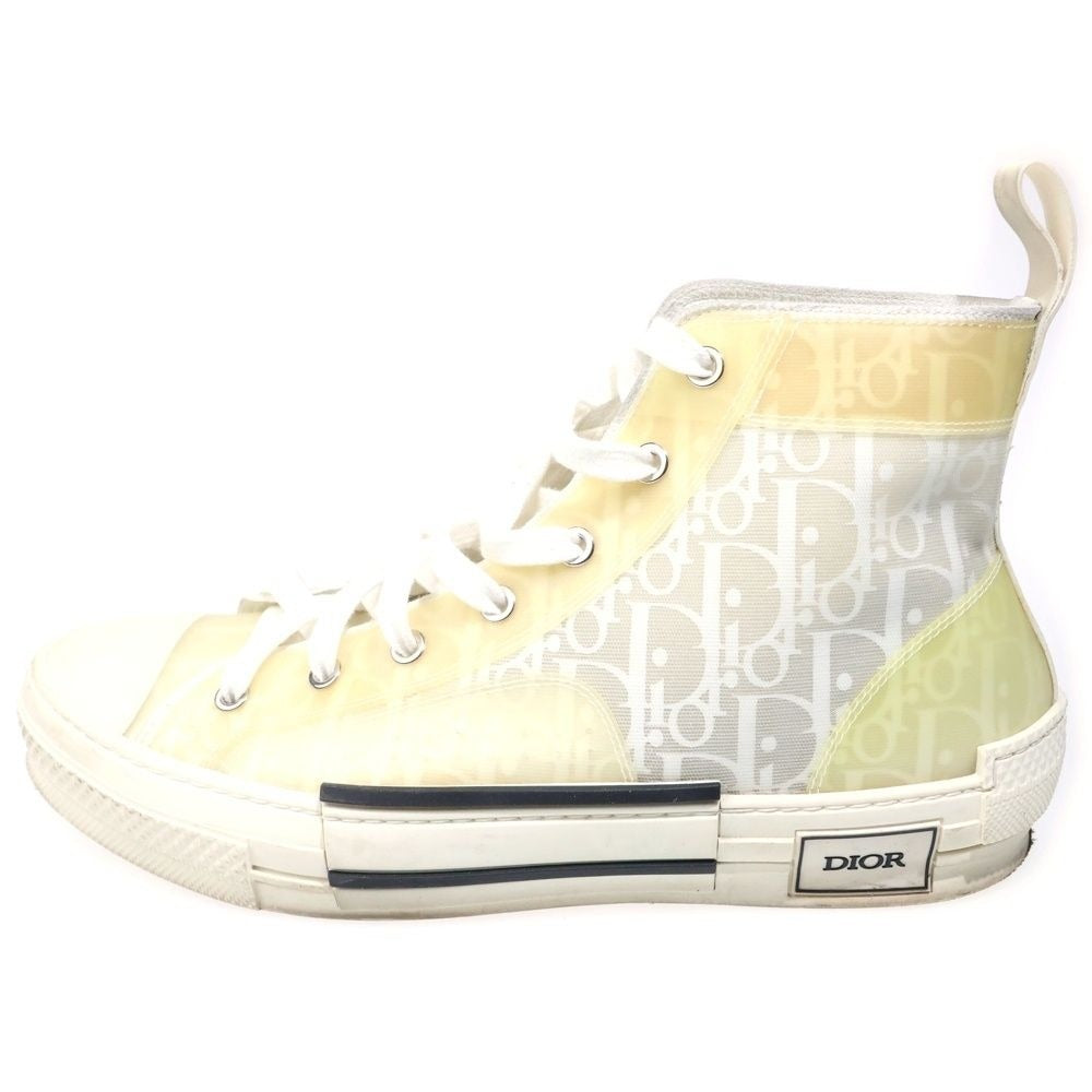 Dior Homme Oak High Top Cut Sneakers White