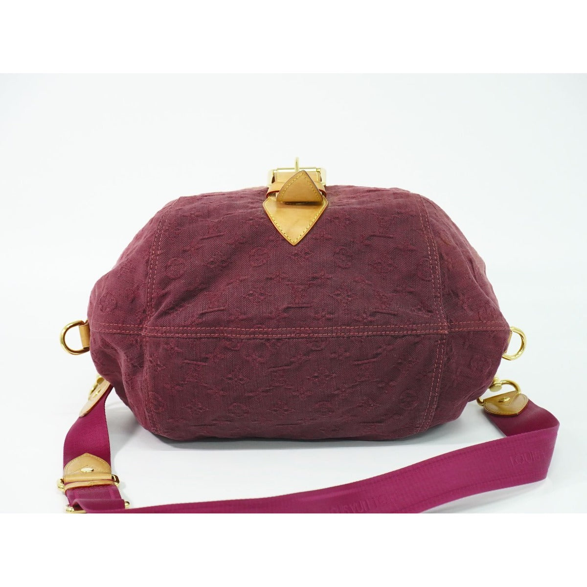 Louis Vuitton LV Sunshine Monogram Denim Shoulder Bag Pochette Rose — view 3