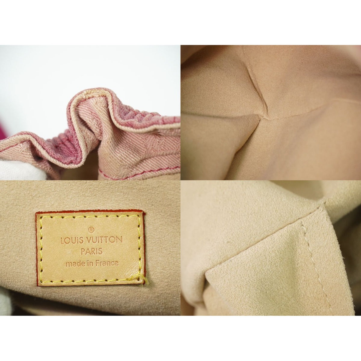 Louis Vuitton LV Sunshine Monogram Denim Shoulder Bag Pochette Rose — view 9