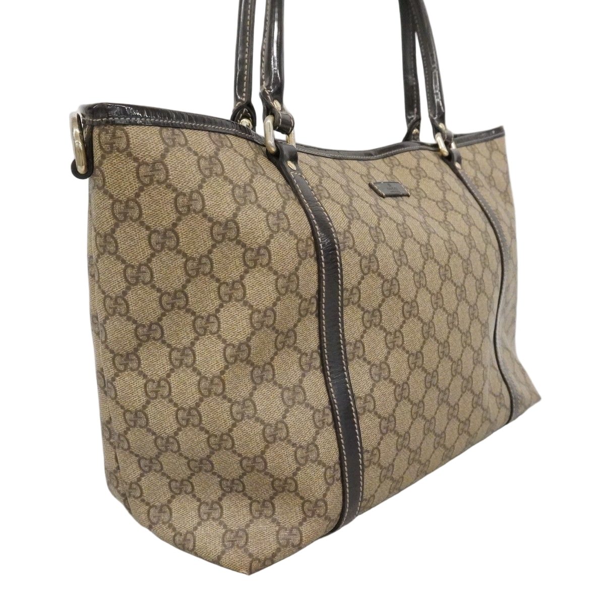 Gucci Tote GG Supreme Brown Gold — view 2