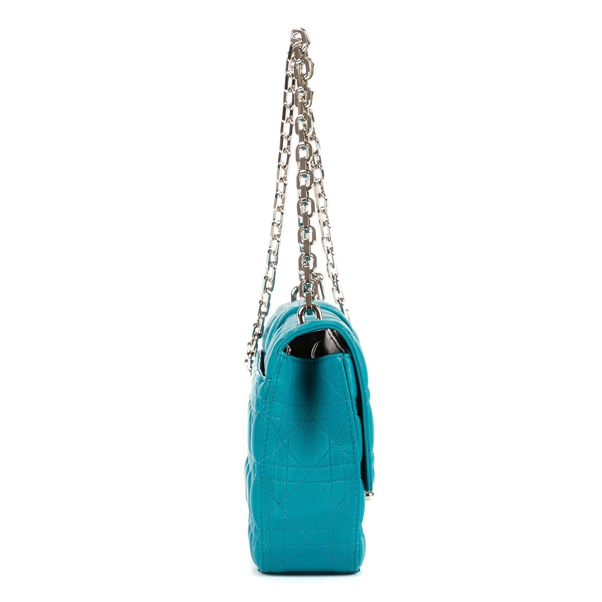 Dior Miss Blue Cannage Quilt Shoulder Bag — view 4