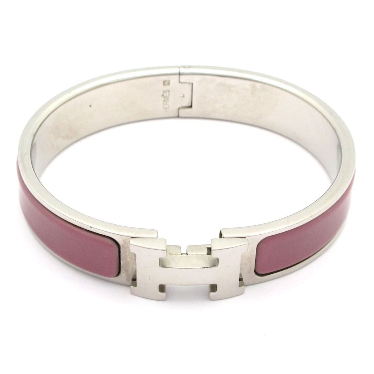 Hermes Bangle Click Silver Purple