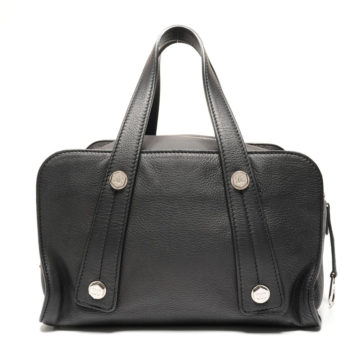 Chanel Handbag Leather Black