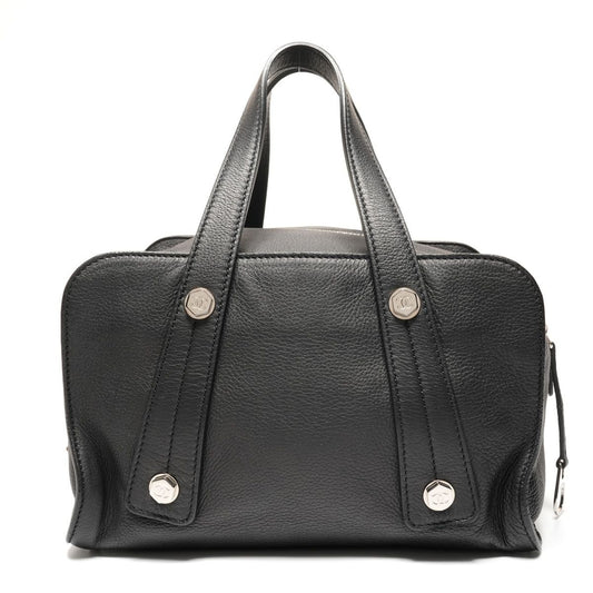 Chanel Handbag Leather Black
