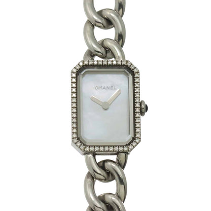 Chanel Premiere Diamond Bezel Watch White Shell Quartz