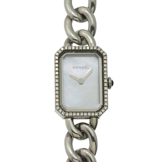 Chanel Premiere Diamond Bezel Watch White Shell Quartz