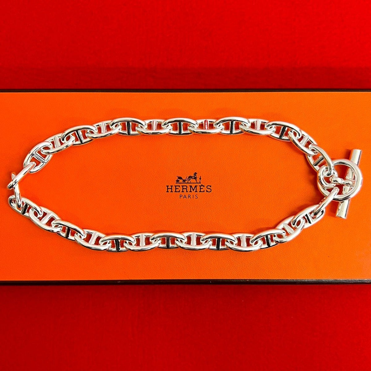 Hermes Chaine D'ancre GM Necklace 29 Pieces Chain