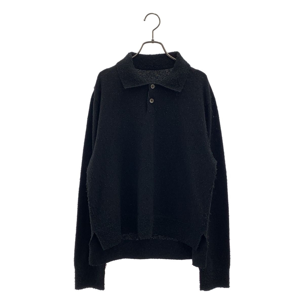 Dior Homme Knit Polo Shirt M Black