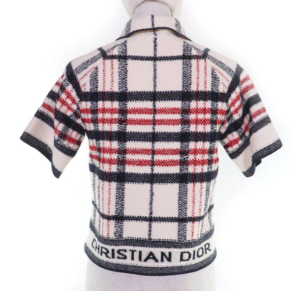 Dior Cotton Wool Plaid Short Sleeve Jacket — view 3