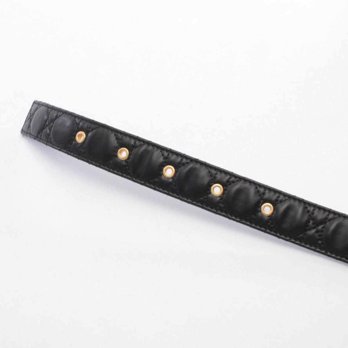 Dior Belt 30 Montaigne Black Leather Handbag — view 3