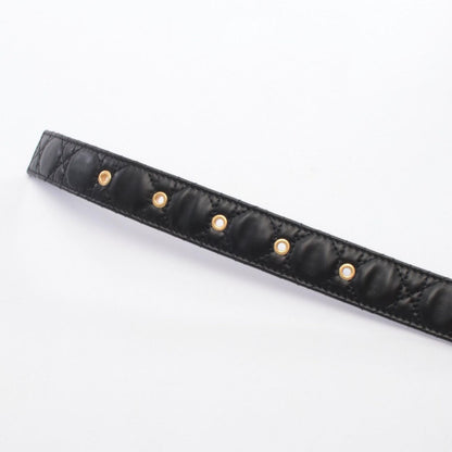 Dior Belt 30 Montaigne Black Leather Handbag — view 3
